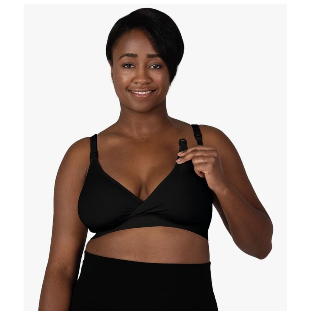 Belly-To-Babe Bravado Designs Nursing Bra Black With Wide Bottom Band M/M